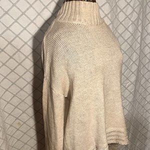 Old Navy Knit Woven Turle Neck Top